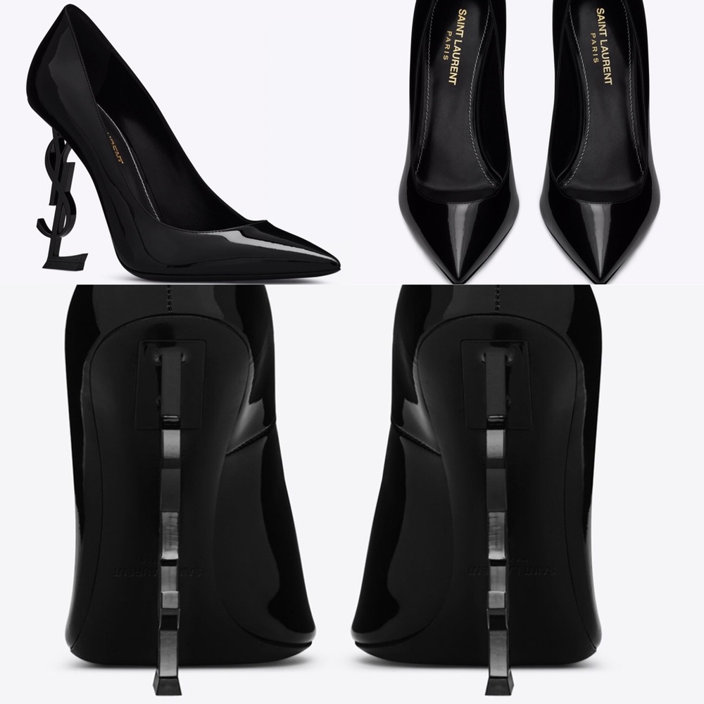 Yves Saint Laurent black patent Pumps. Authentic.